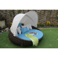 Classy Design Polyethylene Rattan Sunbed or Daybed For Outdoor Garden Patio Beach Resort Pool Wicker Furnitre